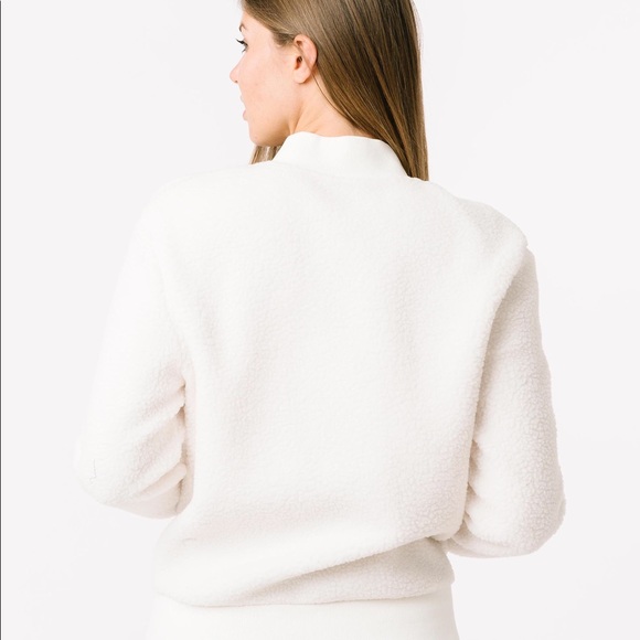 Zyia White Flying V Fleece Jack - Picture 4 of 4